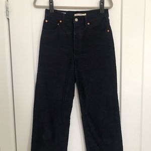 Levi’s Ribcage Straight Cropped Corduroy
